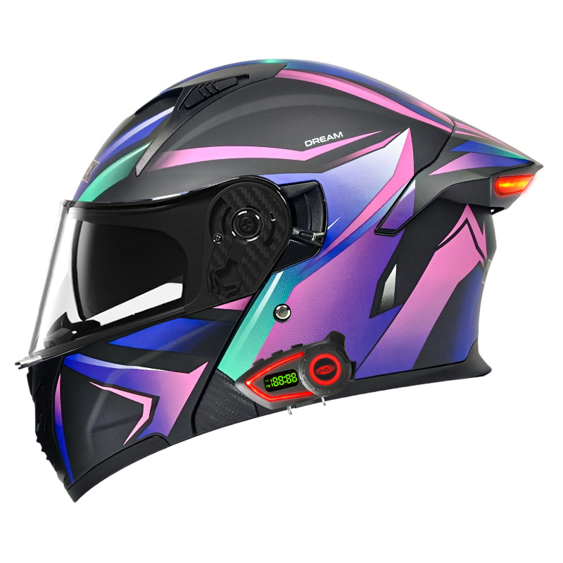 DOT Motorcycle Helmets Double  - đánh giá và giá Full Face Motorcycle Helmet With Bluetooth