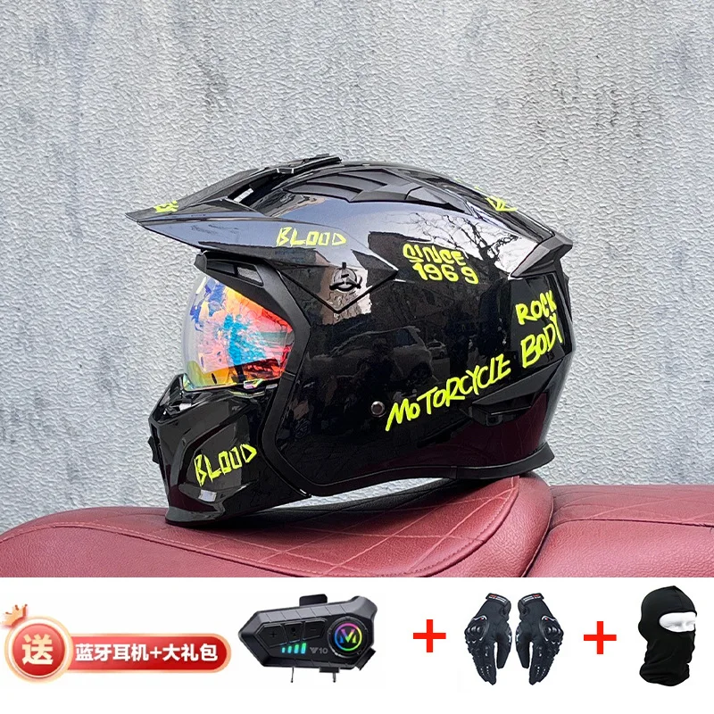 Orz Bluetooth Helmet Off Road  - đánh giá và giá Full Face Motorcycle Helmet With Bluetooth