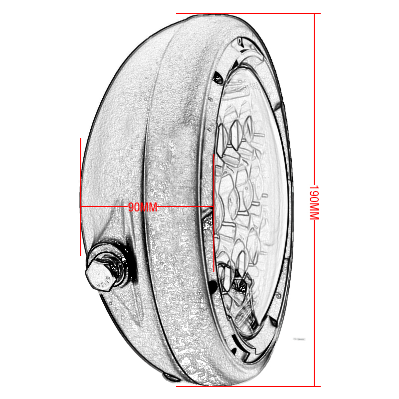 7inch LED Motorcycle Headlight - đánh giá và giá Universal Motorcycle Led Headlight Projector
