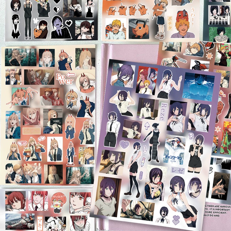 Chainsaw Man 8pcs Sticker High - đánh giá và giá Atv Parts