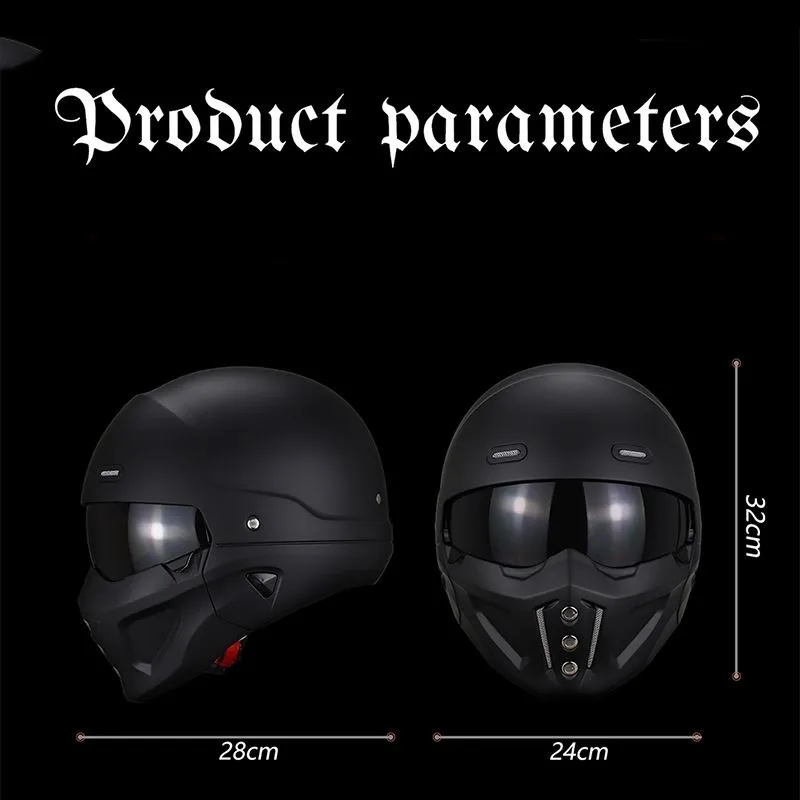 Vintage Retro Motorcycle Helme - đánh giá và giá Full Face Motorcycle Helmet With Bluetooth